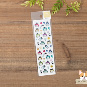 1 sheet | NB | BIJOU Resin Sticker Sheet | Fountain Pen Ink