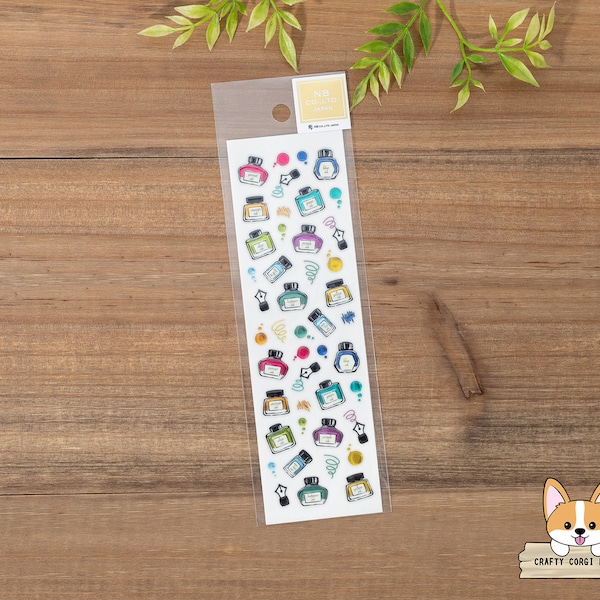 1 pc set | NB | BIJOU Resin Sticker Sheet | Fountain Pen Ink