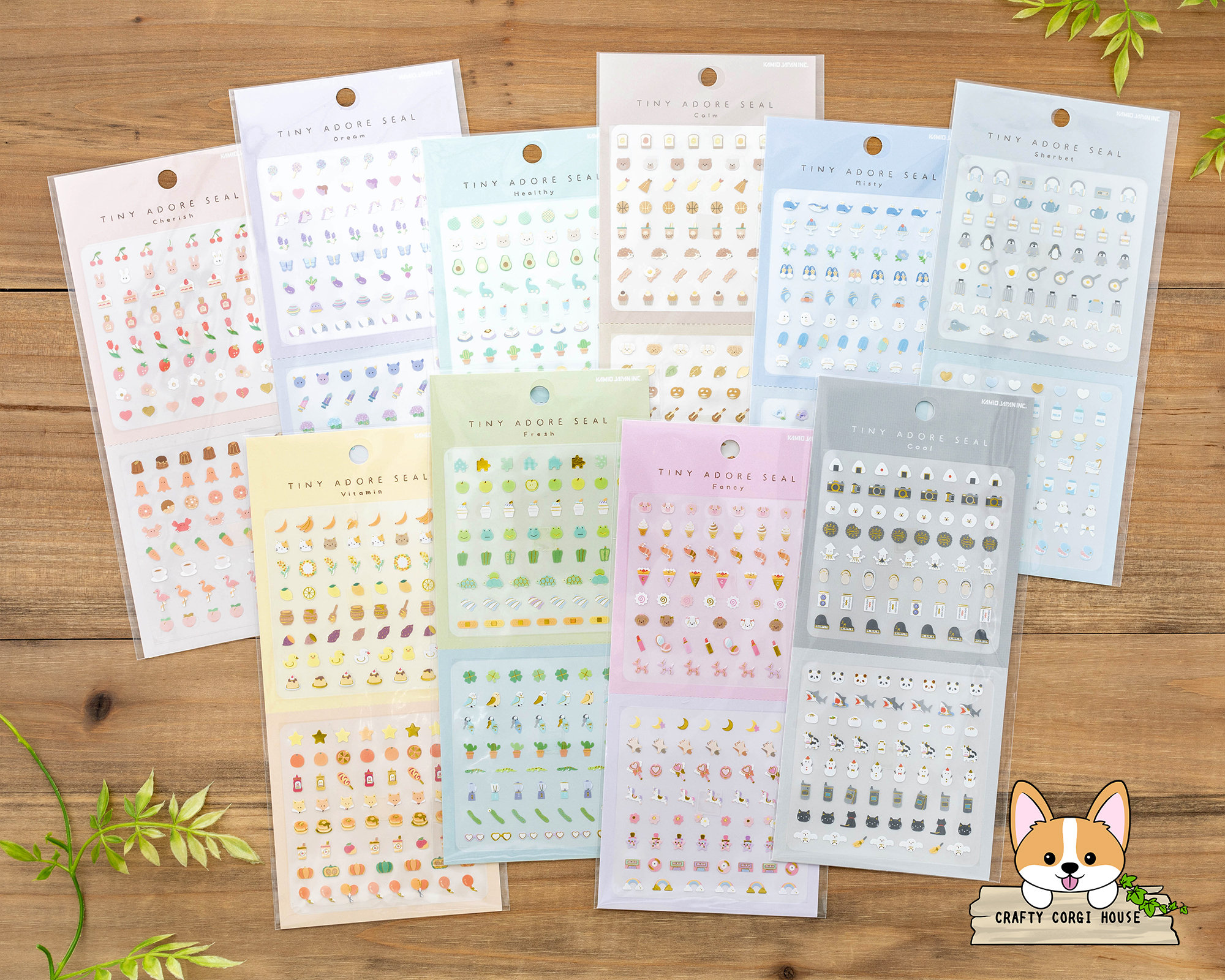 Adore Stickers 1 Sheet | Kamio | TINY ADORE SEAL Stickers | Cherish - Dream - Healthy ...