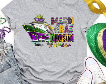 Mardi Gras Cruising Crew Shirt, Mardi Gras Carnival Cruise Tee, New Orleans Shirt, Mardi Gras Festival Shirt, Mardi Gras Cruise Squad Shirt