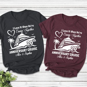 Anniversary Cruise Shirt, Couple Cruise Vacation Tees, Matching Cruise Shirts, Anniversary Cruise Tees, Cruise Trip Gift for Couples