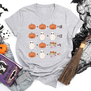 Math Teacher Halloween Shirt, Funny Math Teacher Tee, Halloween Teacher Shirt, Math Teacher Shirt, Funny Halloween Gift for Math Teacher