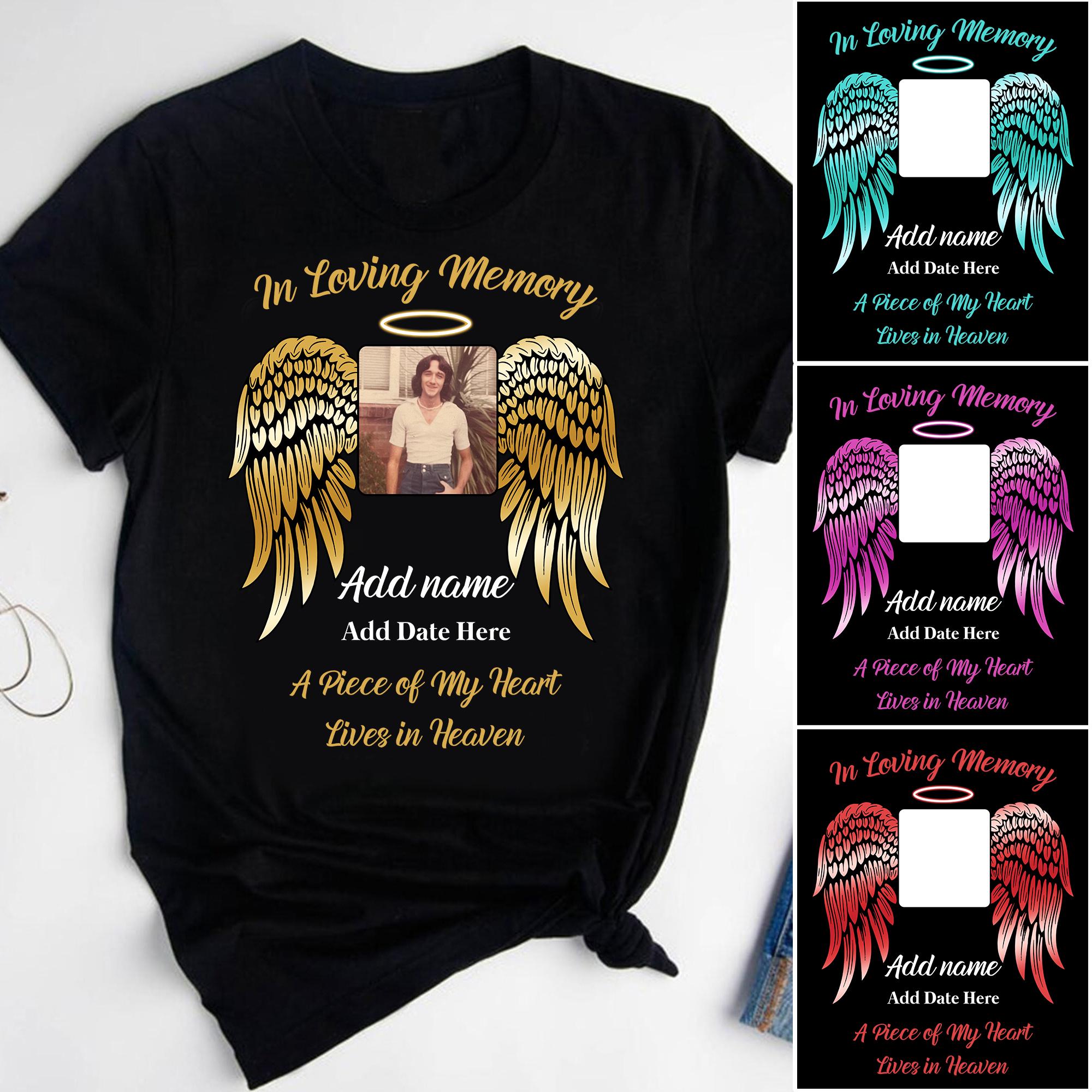 Custom in Loving Memory T-shirts, Personalized Memorial Shirts