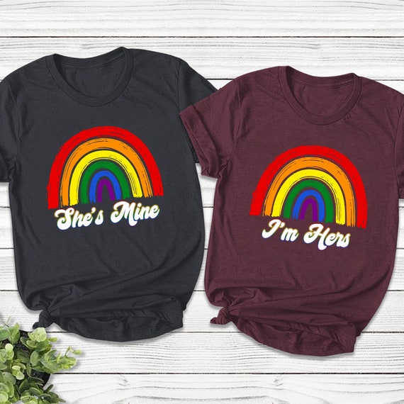 Lgbt Couples Shirts I'm Hers Lgbt Matching Lesbian Shirt Lgbt Couples Shirts I'm Hers Lgbt Matching Lesbian Shirt