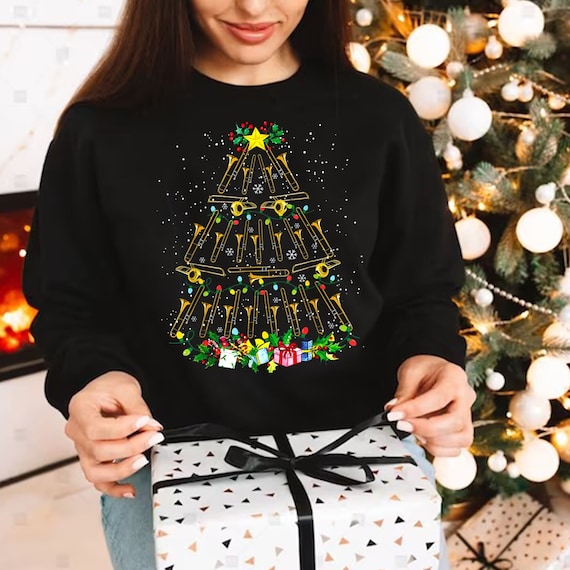 Trombone Christmas Tree Ornaments Funny Music Band Xmas Gift T-Shirt Trombone Christmas Tree Ornaments Funny Music Band Xmas Gift T-Shirt