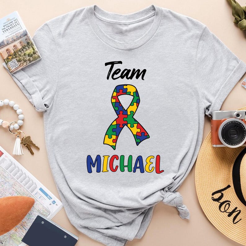 Autism Puzzle Ribbon Shirt, Autism Support Family Tee, Autism Awareness ...