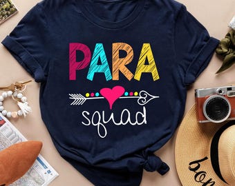 Para Squad Shirt, Para Teacher T Shirt, Paraprofessional Shirt, Funny Para Shirt, Para T Shirt, Para Tee, Paraprofessional TShirt, Para Gift