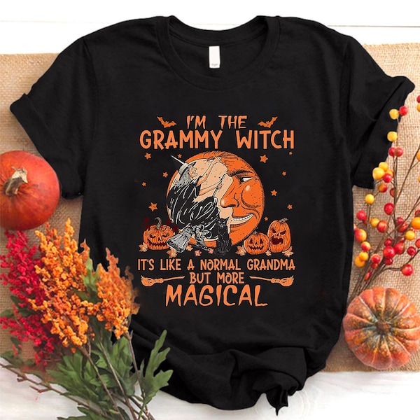 Grammy Witch Halloween T-Shirt, Halloween Grandma Shirt, Funny Grandma Gift, Grandma Halloween Shirt, Halloween Costume Gift for Grandma
