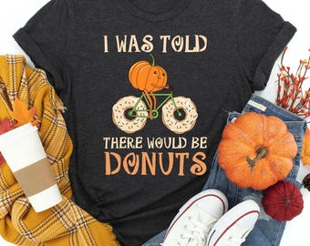Camiseta de calabaza con donas, divertida camiseta de Halloween para niños y niñas, ideal para amantes de las donas, ideal para los amantes de los postres, ideal para los amantes de las donas.