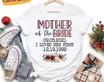 Mother of the Bride Shirt, Bridal Party Shirts, Bride Shirt, Bridesmaid Shirts, Bachelorette Party Shirts, Mother of the Bride, Bride Gift