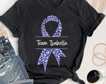 Custom Support Squad Stomach Cancer Awareness Shirt, Personalized Support Team Shirt, Stomach Cancer Support Shirt, Esophageal Cancer Shirt