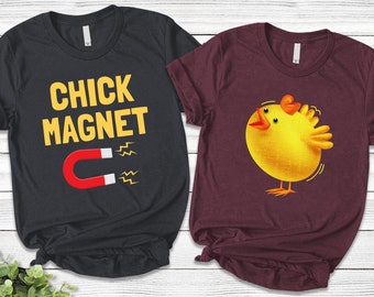 Chick Magnet Couple Shirt, His and Hers, Matching Couples Shirts, Easter Shirts, Easter Matching Tees, Couple Matching Shirt