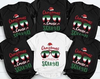 Christmas Cruise Squad Shirts, Matching Family Cruise Outfits 2025, Funny Holiday Vacation Tees, Christmas Tops, Friends Christmas Gift