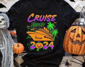 Halloween Cruise Party Shirts, Cruise Halloween Shirts, Cruise Squad Halloween Shirts, Halloween Cruise 2024 Shirts, Custom Cruise Shirts