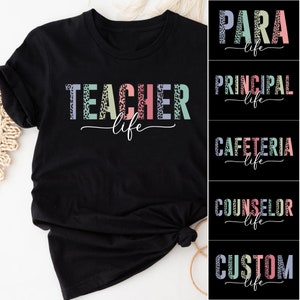 Teacher Principal Para Cafeteria Worker Counselor Personalized Back To School Shirts, Custom School Shirt, Teacher Team Shirt