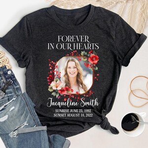 Rest In Peace Shirt, Memorial Tribute Tee, Custom Name And Date Shirt, In Loving Memory Gift, Grieving Support T-Shirt For Funeral
