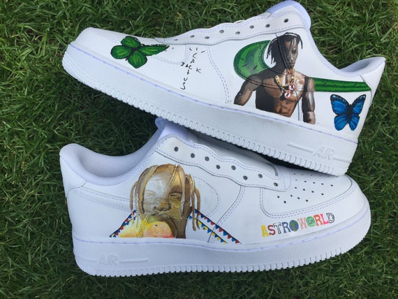 travis scott air force 1 custom