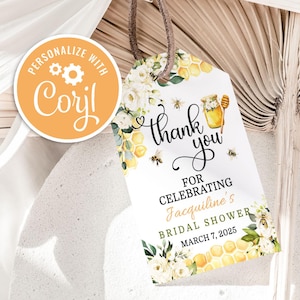 She Found Her Honey Bridal Shower Thank You Favor Tag, Bride Meant to Bee Bridal Shower Bachelorette Party Weekend Baby Shower Gift Tag