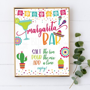 Margarita Bar, Margarita Bar Sign, Final Fiesta Bachelorette Party,  Final Fiesta, Fiesta Margarita Sign, Fiesta Decor, Fiesta Bachelorette