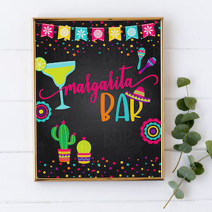Margarita Bar, Margarita Bar Sign, Fiesta Margarita Sign, Final Fiesta Bachelorette Party,  Final Fiesta, Fiesta Bachelorette, Fiesta Decor