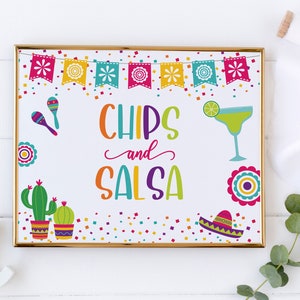 Chips and Salsa Sign, Chips and Salsa, Sign, Final Fiesta Bachelorette Party, Final Fiesta, Fiesta Bachelorette, Fiesta Decor, Fiesta Sign
