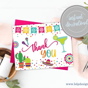 Fiesta Thank You Card, Fiesta Thank You, Thank You Card, Final Fiesta Bachelorette Party,  Final Fiesta, Fiesta Decor, Fiesta Bachelorette
