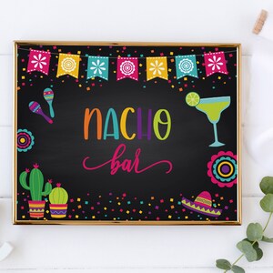 Nacho Bar Sign, Nacho Bar, Nacho Sign Fiesta Sign, Final Fiesta Bachelorette Party,  Final Fiesta, Fiesta Bachelorette, Fiesta Decor, Fiesta
