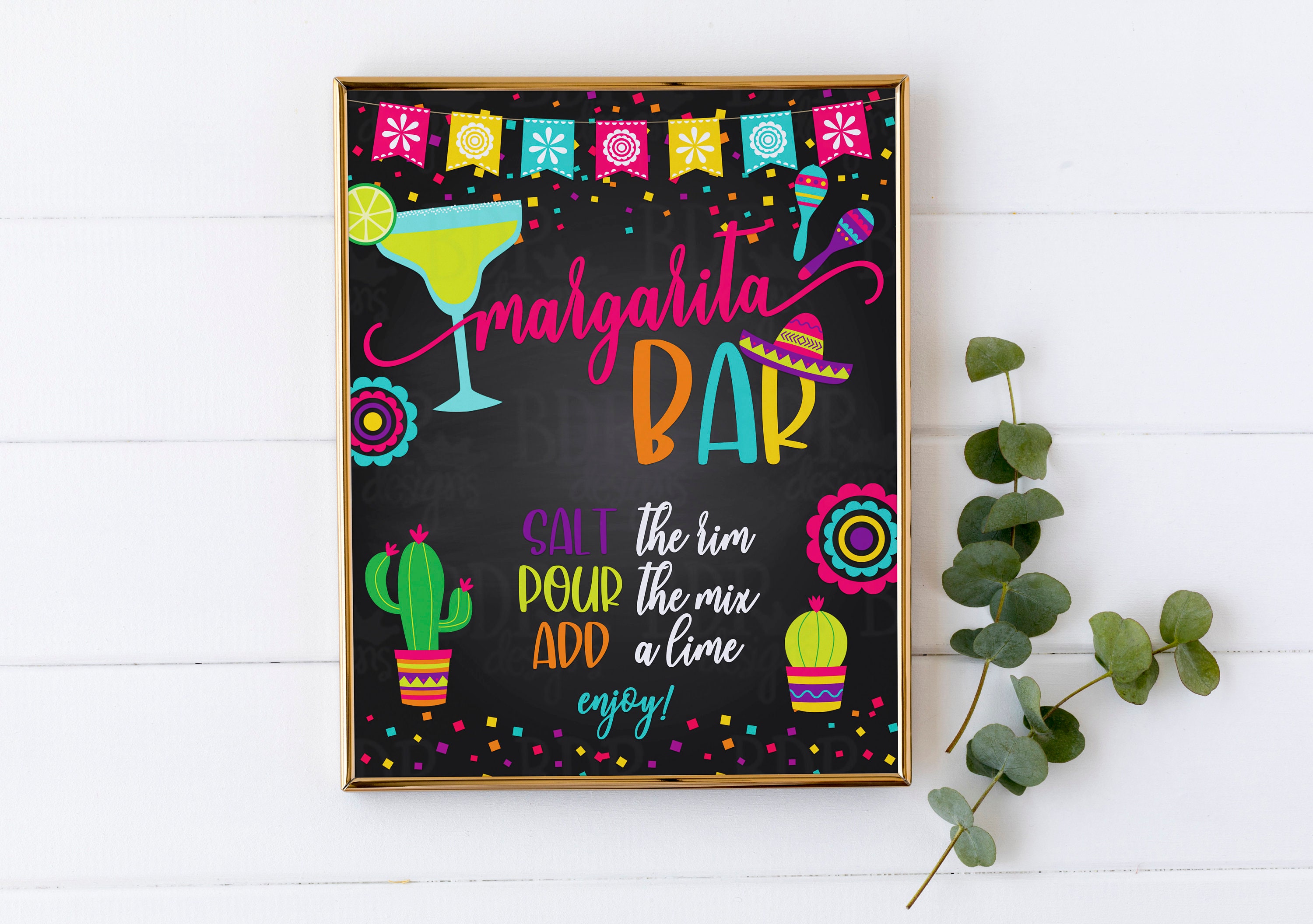 Margarita Bar, Margarita Bar Sign, Fiesta Margarita Sign, Final Fiesta