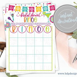 Fiesta BINGO Game, Bridal Shower BINGO, Shower Game, Final Fiesta, Final Fiesta Bachelorette, Fiesta Bachelorette Party Game, Fiesta Bridal