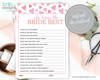 Chi conosce la sposa? Il miglior gioco per addio al nubilato (download digitale)