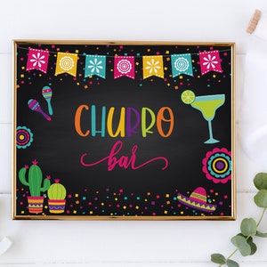 Churros Bar Sign, Churro Sign, Fiesta Sign, Final Fiesta Bachelorette Party,  Final Fiesta, Fiesta Bachelorette, Fiesta Decor, Fiesta, Sign