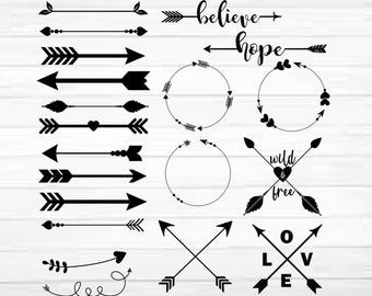 Circle Arrow Svg Etsy