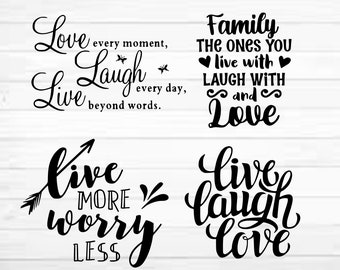 Live Laugh Love Svg Etsy