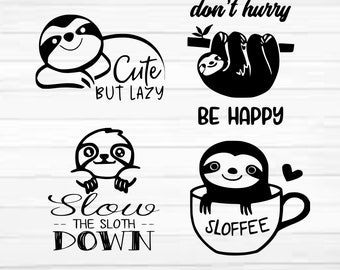 Physical Print Slow Down Sloth