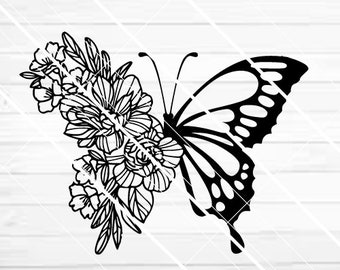 Download Half Flower Svg Etsy