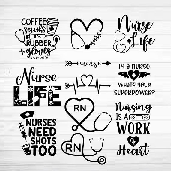 Download Nurse Life Svg Png Scrubs Superpower Registered Nurse Etsy