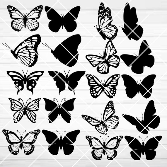 Layered Butterfly Bundle Cricut SVG PNG Files Butterflies | Etsy