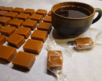 Rich Coffee Caramels, Soft & Chewy Candies
