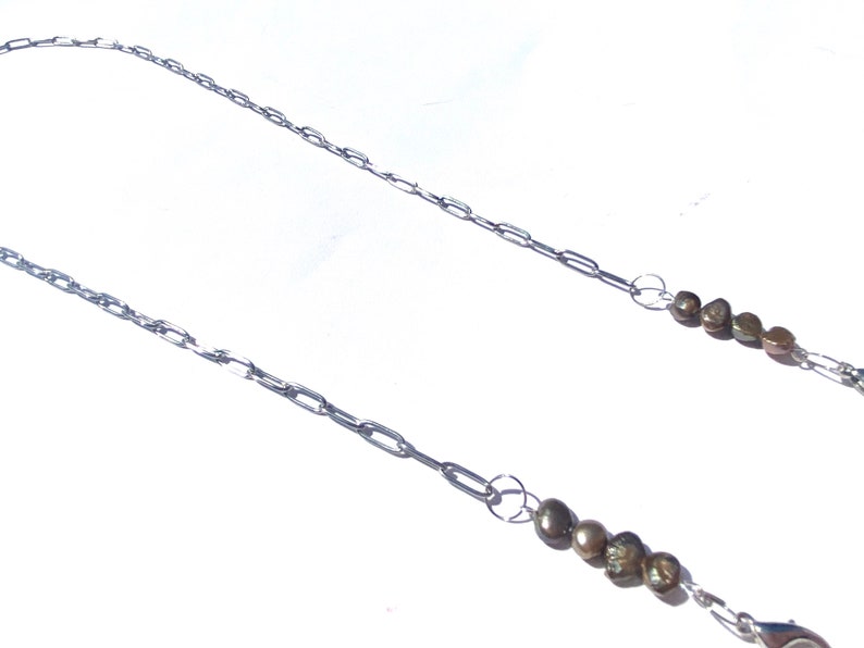 Mask Strap Neutral Freshwater Pearls Mask Chain Mask Necklace Mask Holder Mask Lanyard