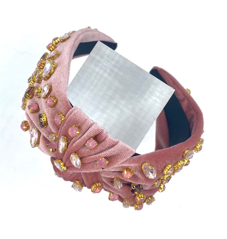 Velvet Multi Gemstone Headband Etsy