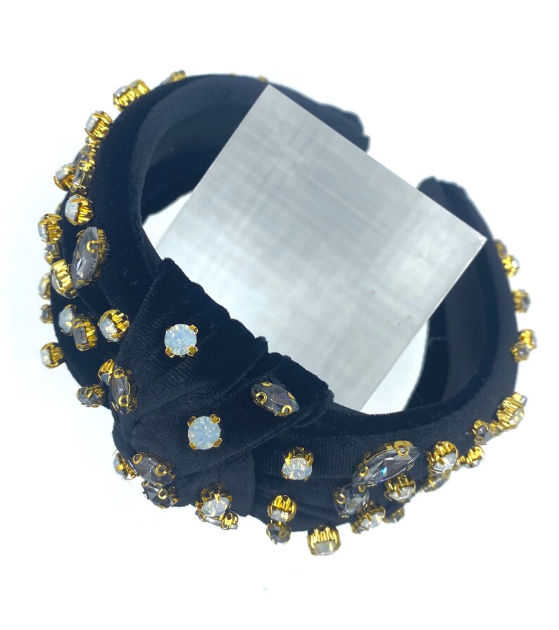 Velvet Multi Gemstone Headband Etsy