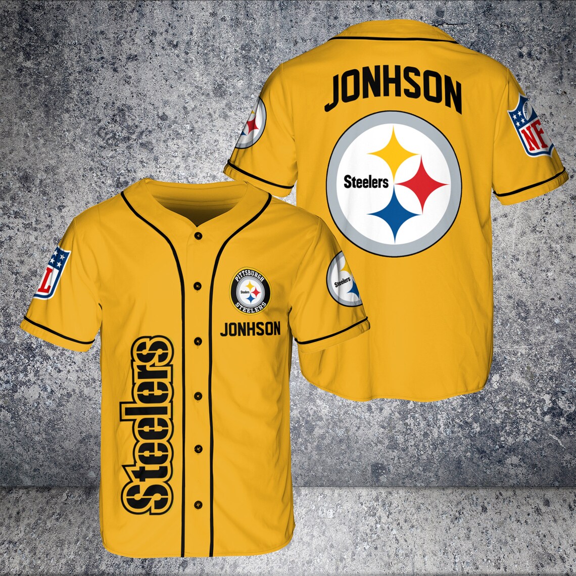 Personalized Steelers Baseball Shirt Steelers Baseball Etsy