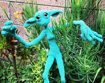 Crocheted Moon Sprite