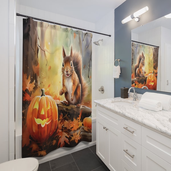 Fall Shower Curtain - Etsy