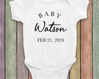 Personalized Baby Name Onesies©, Pregnancy Announcement Onesie, Custom Baby Name Bodysuit, Funny New Baby Onesie, Custom Name Onesies
