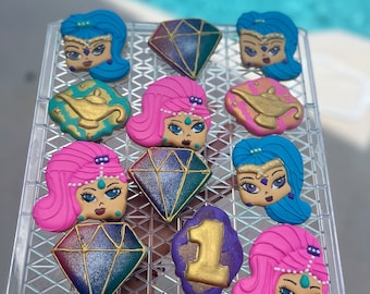 Shimmer and Shine Inspire sugar cookies