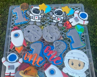 Astronaut/space sugar cookies