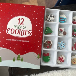 12 Days sugar cookies advent calendar