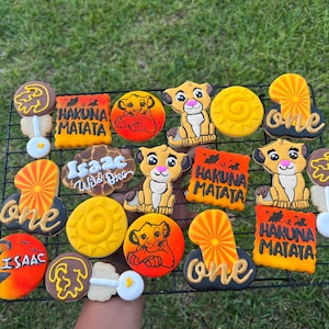 Lion king/simba Inspire sugar cookies
