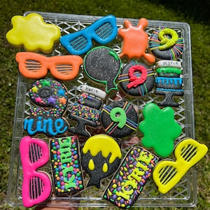 Glow in the dark/ Neon sugar Cookies